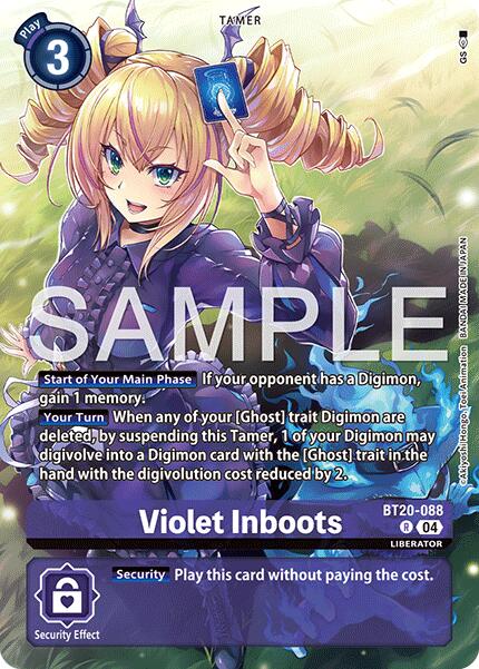 Violet Inboots [BT20-088] - BT20-088 (Digimon Liberator Debuggers Set) [Promos Spécial Booster Ver.2.5]