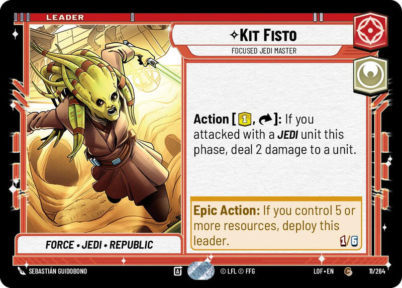 Kit Fisto - Maestro Jedi Concentrado (011/264) (011/264) [Leyendas de la Fuerza]