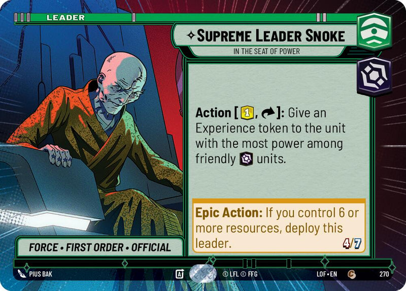 Líder Supremo Snoke - En el Asiento del Poder (270) (Hiperespacio) (270) [Leyendas de la Fuerza]
