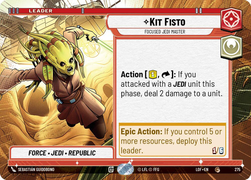 Kit Fisto - Maestro Jedi Concentrado (275) (Hiperespacio) (275) [Leyendas de la Fuerza]