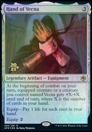 Main de Vecna [Dungeons & Dragons: Adventures in the Forgotten Realms Prerelease Promos]