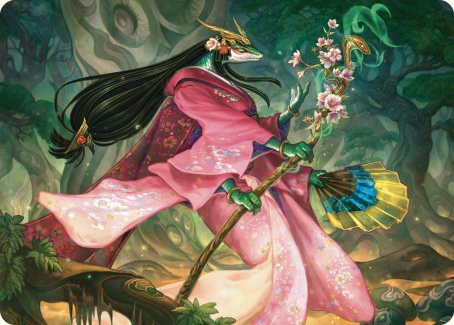 Sakiko, mère de l'été Carte illustrée [Série d'illustrations Commander Masters]
