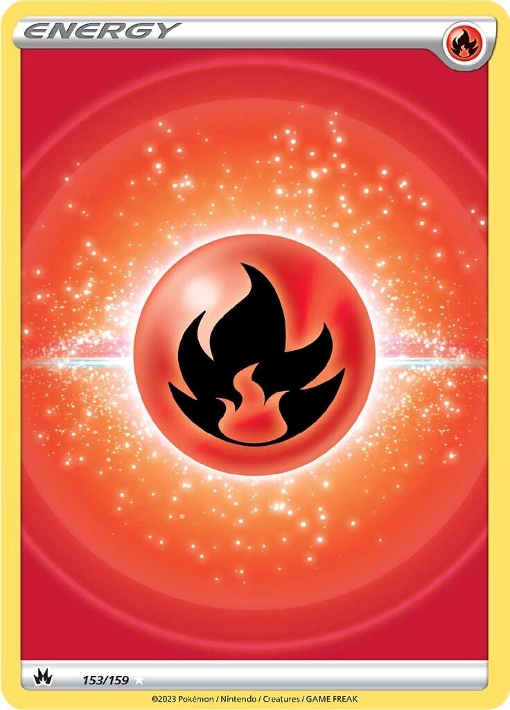 Energía Fuego (153/159) (Arte Completo Texturizado) [Espada y Escudo: Cenit Supremos]