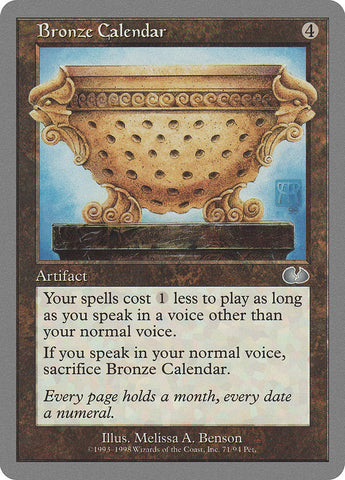 Calendario de bronce [Sin pegar]