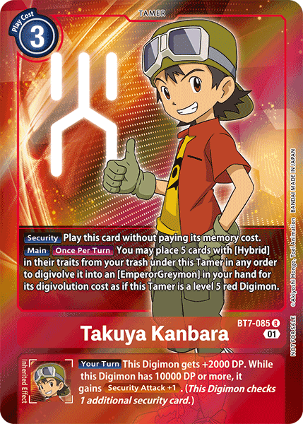 Takuya Kanbara [BT7-085] (Arte Alternativo - Box Topper) [Next Adventure]