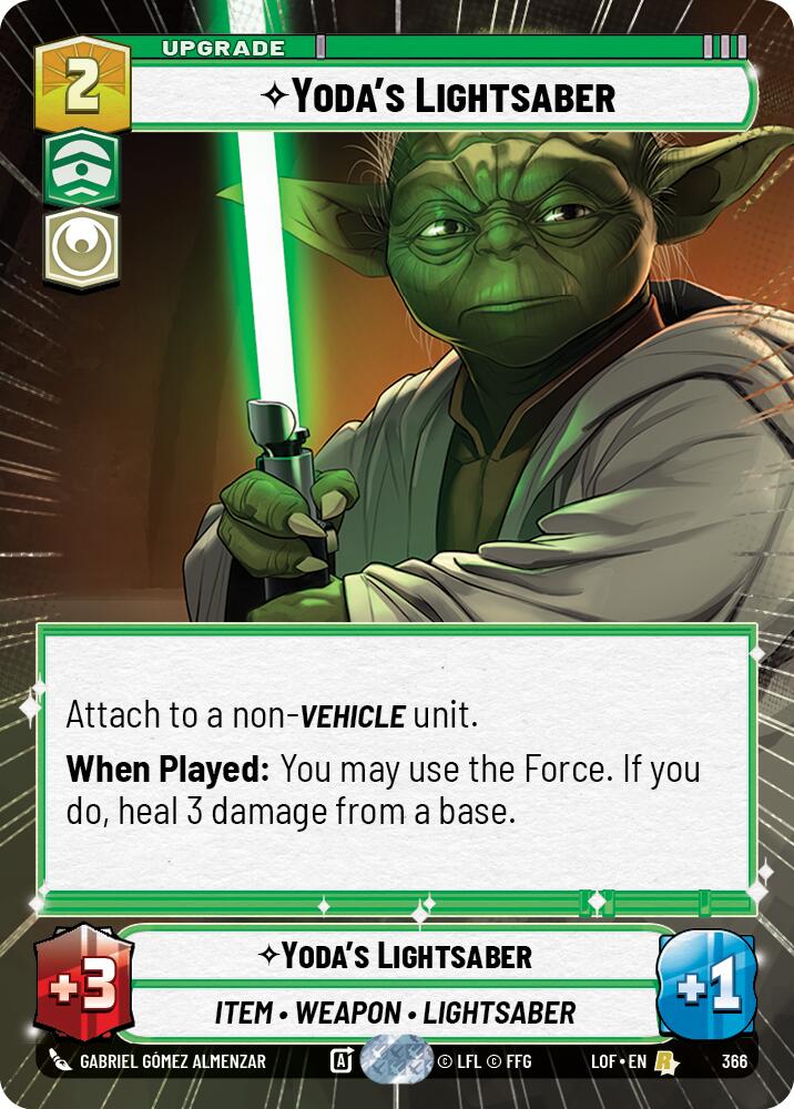 Sable de Luz de Yoda (366) (Hiperespacio) (366) [Leyendas de la Fuerza]