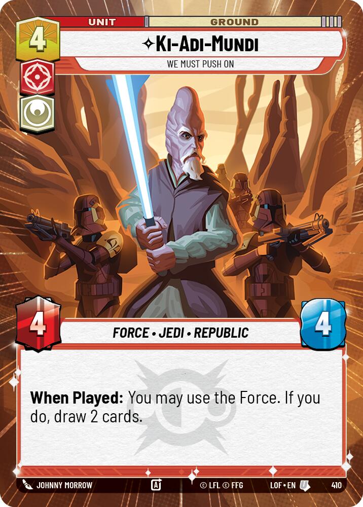 Ki-Adi-Mundi - Debemos seguir adelante (410) (Hiperespacio) (410) [Leyendas de la Fuerza]