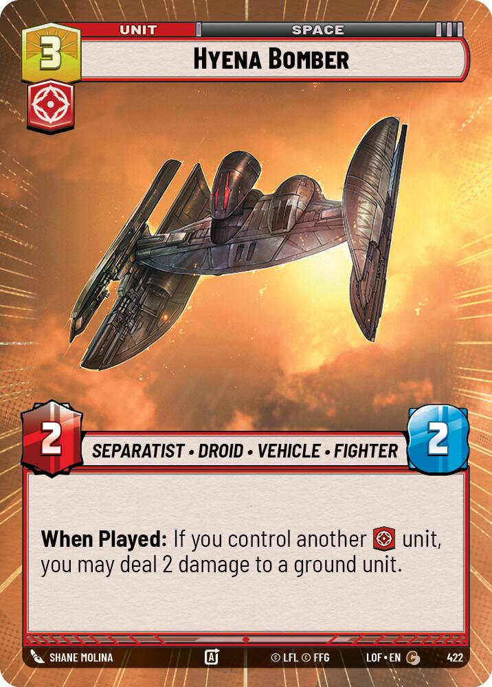 Bombardier Hyène (422) (Hyperspace) (422) [Légendes de la Force]