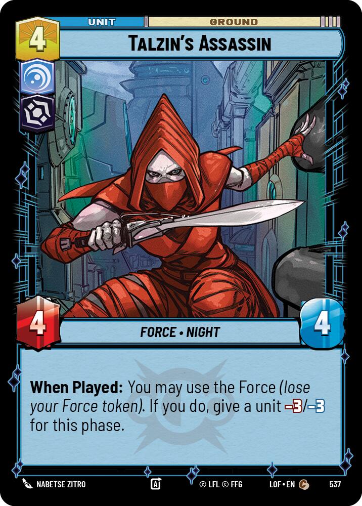 Asesina de Talzin (537) (Foil) (537) [Legends of the Force]