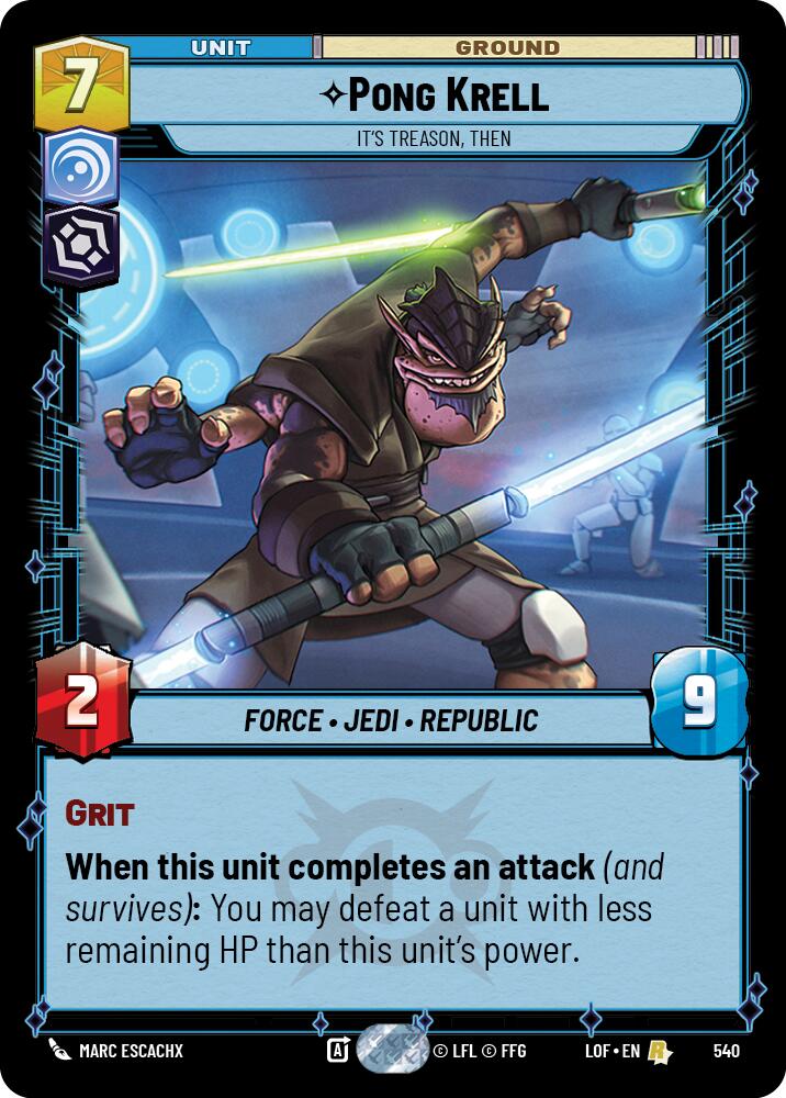 Pong Krell - Es Traición, Entonces (540) (Foil) (540) [Legends of the Force]