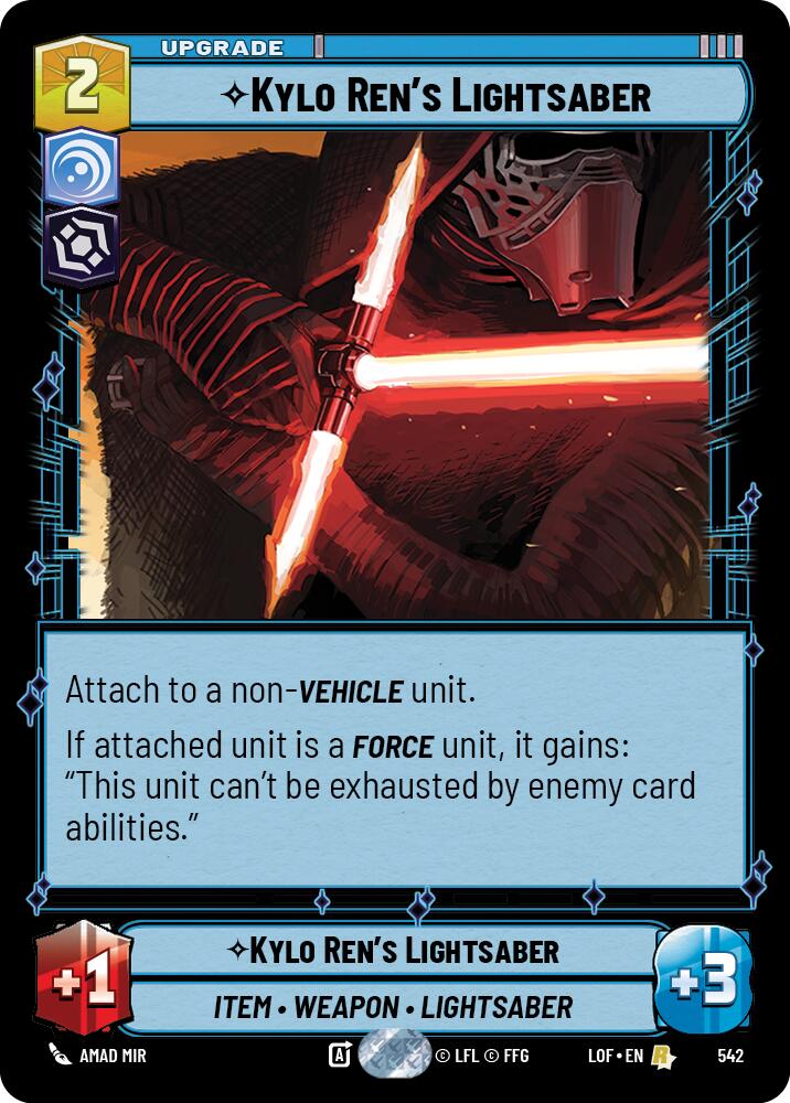 Sable de luz de Kylo Ren (542) (Foil) (542) [Legends of the Force]