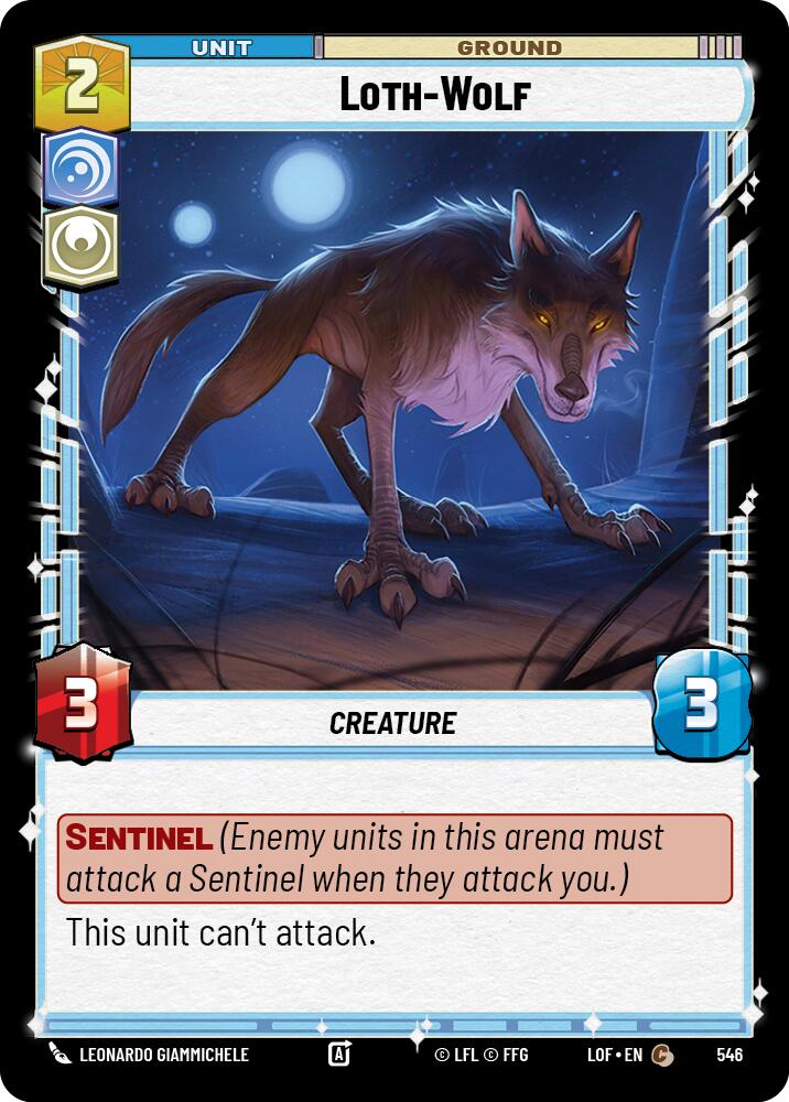 Lobo de Loth (546) (Foil) (546) [Leyendas de la Fuerza]