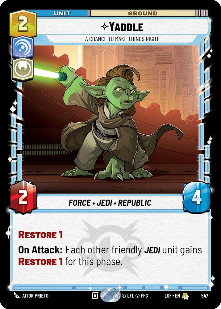 Yaddle - Una Oportunidad Para Hacer Las Cosas Bien (547) (Foil) (547) [Leyendas de la Fuerza]