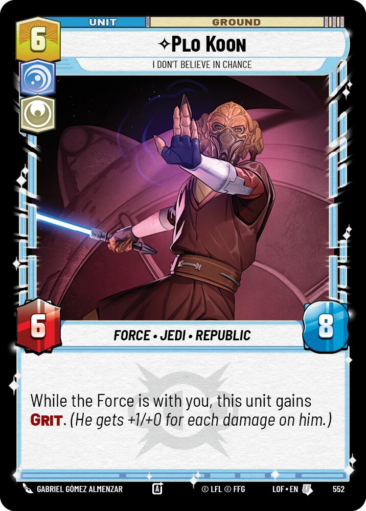 Plo Koon - No creo en la casualidad (552) (Foil) (552) [Legends of the Force]