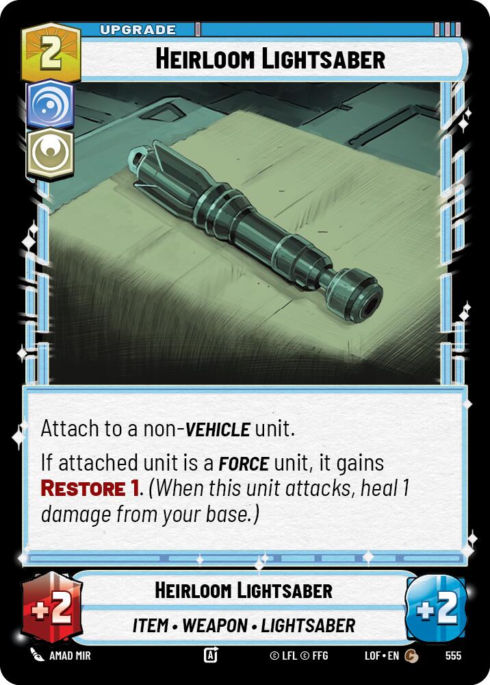 Sable de luz reliquia (555) (Foil) (555) [Leyendas de la Fuerza]