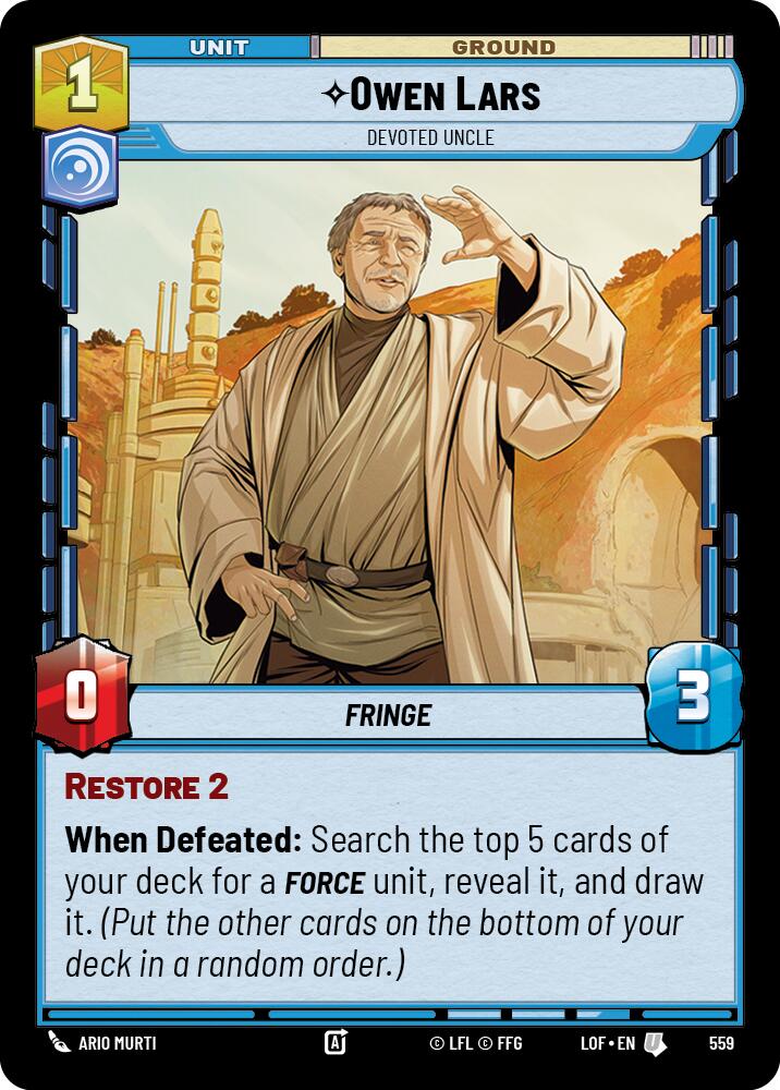 Owen Lars - Tío Devoto (559) (Foil) (559) [Legends of the Force]