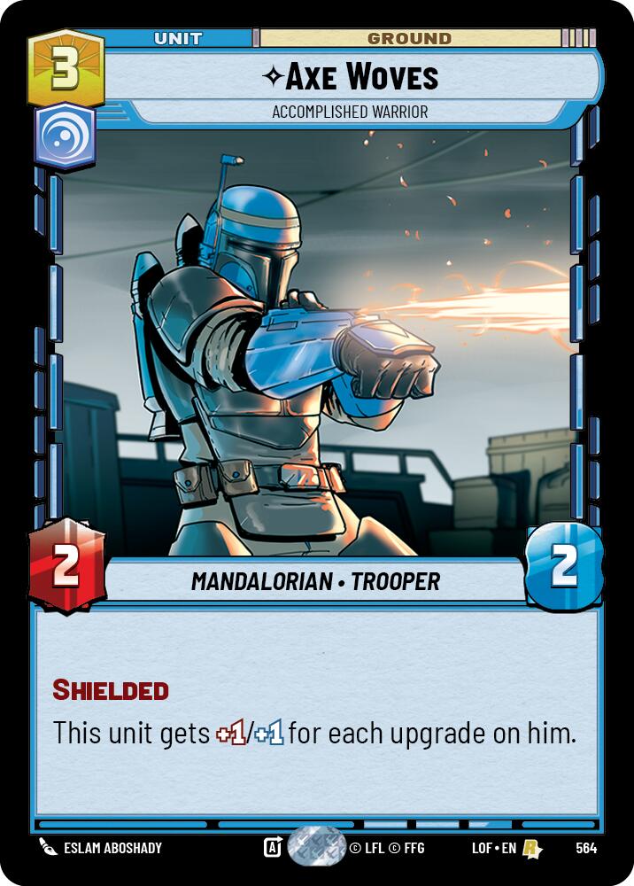 Axe Woves - Guerrero Consumado (564) (Foil) (564) [Leyendas de la Fuerza]