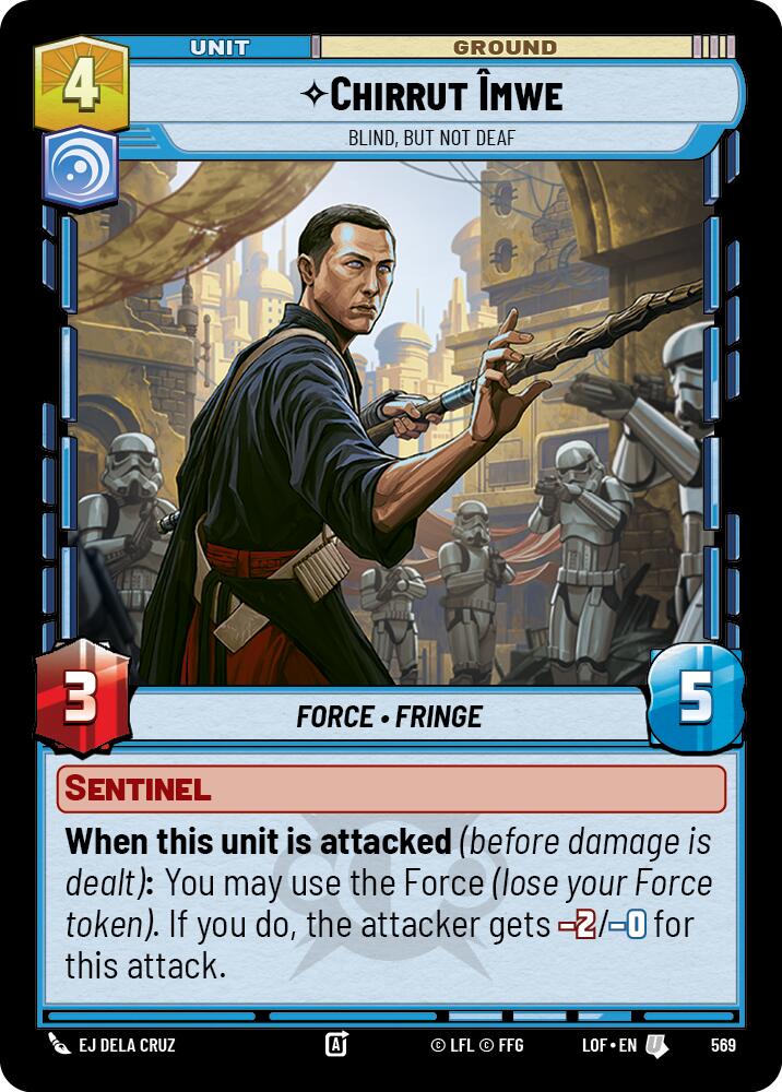 Chirrut Imwe - Ciego, pero no sordo (569) (Foil) (569) [Leyendas de la Fuerza]