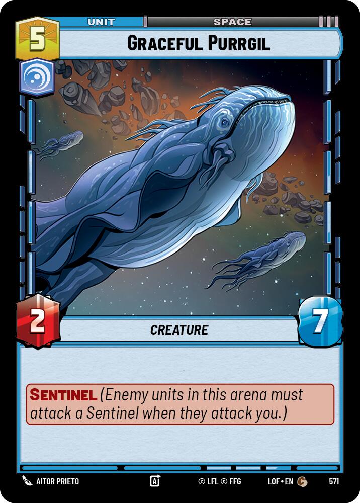 Purrgil agraciado (571) (Foil) (571) [Leyendas de la Fuerza]