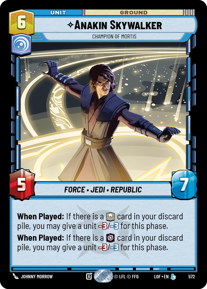 Anakin Skywalker - Campeón de Mortis (572) (Holográfica) (572) [Leyendas de la Fuerza]