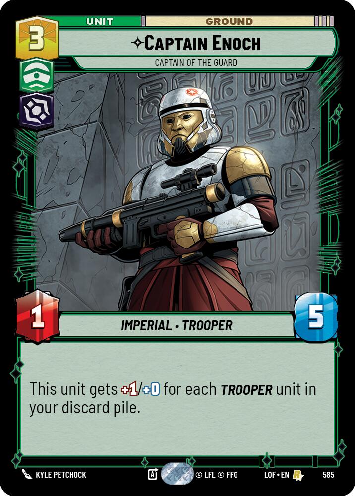 Capitán Enoch - Capitán de la Guardia (585) (Foil) (585) [Leyendas de la Fuerza]