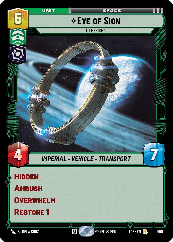 Ojo de Sion - A Peridea (590) (Foil) (590) [Leyendas de la Fuerza]