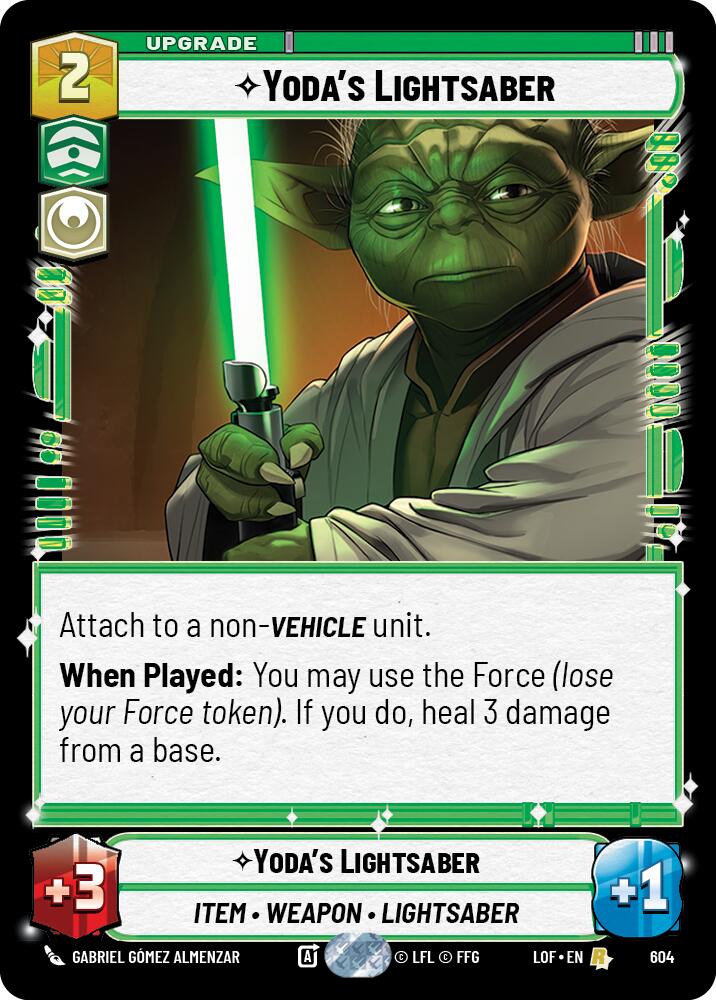 Sable de luz de Yoda (604) (Foil) (604) [Leyendas de la Fuerza]