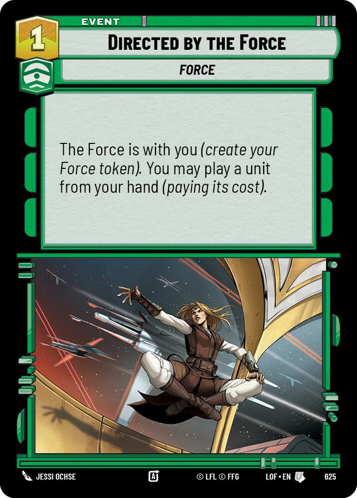 Dirigido por la Fuerza (625) (Foil) (625) [Leyendas de la Fuerza]