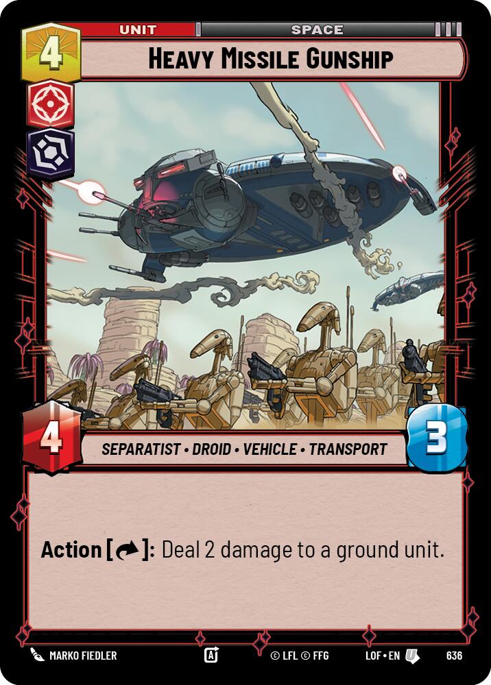Cañonera de misiles pesados (636) (Foil) (636) [Legends of the Force]