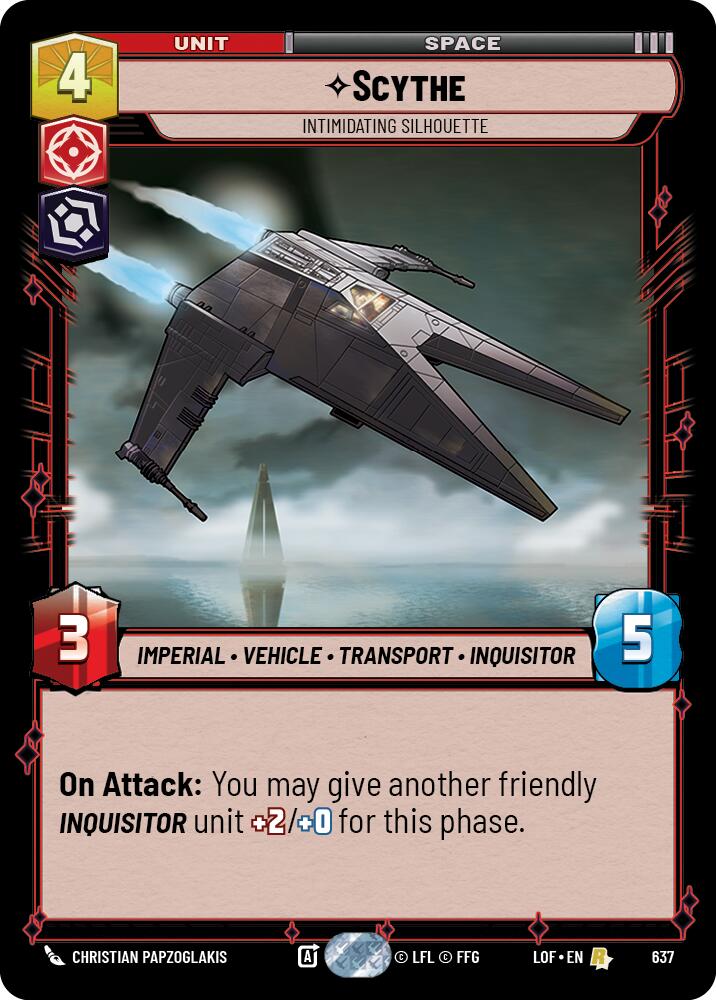 Guadaña - Silueta Intimidante (637) (Foil) (637) [Legends of the Force]