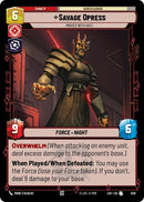 Savage Opress - Imbuido de Odio (639) (Foil) (639) [Leyendas de la Fuerza]