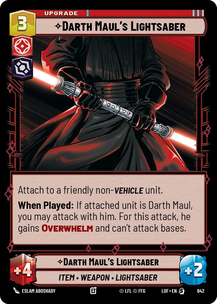 Sable de luz de Darth Maul (642) (Cromado) (642) [Leyendas de la Fuerza]