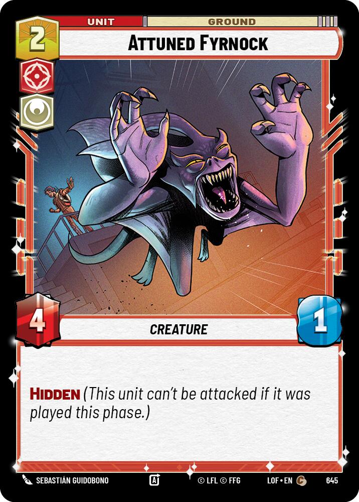 Fyrnock Sintonizado (645) (Foil) (645) [Leyendas de la Fuerza]