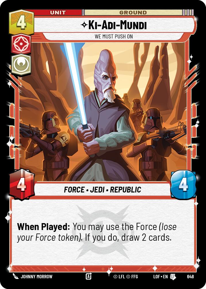 Ki-Adi-Mundi - Debemos seguir adelante (648) (Foil) (648) [Legends of the Force]