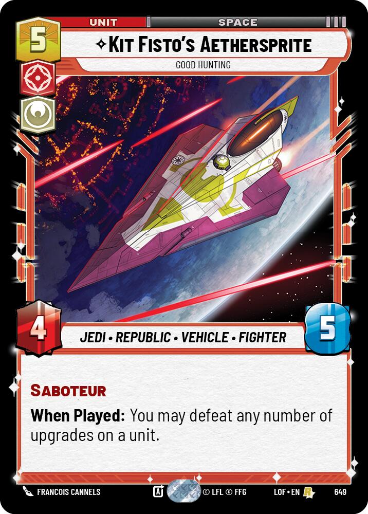 Aethersprite de Kit Fisto - Buena Caza (649) (Holográfico) (649) [Leyendas de la Fuerza]