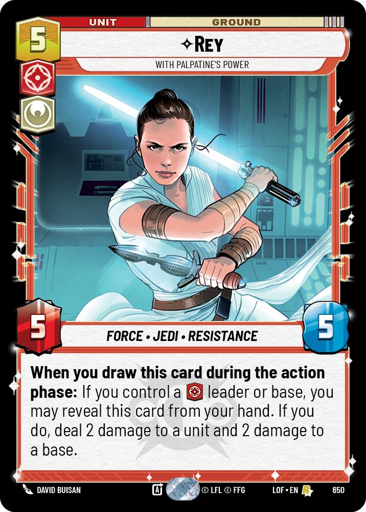 Rey - Con el poder de Palpatine (650) (Foil) (650) [Leyendas de la Fuerza]