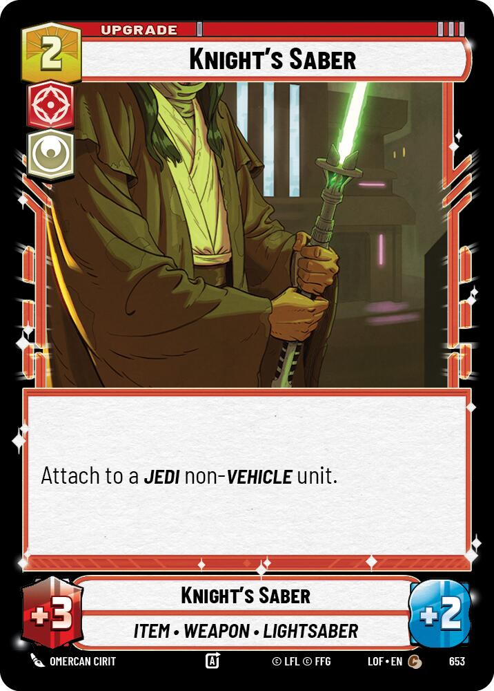 Sable del Caballero (653) (Foil) (653) [Leyendas de la Fuerza]