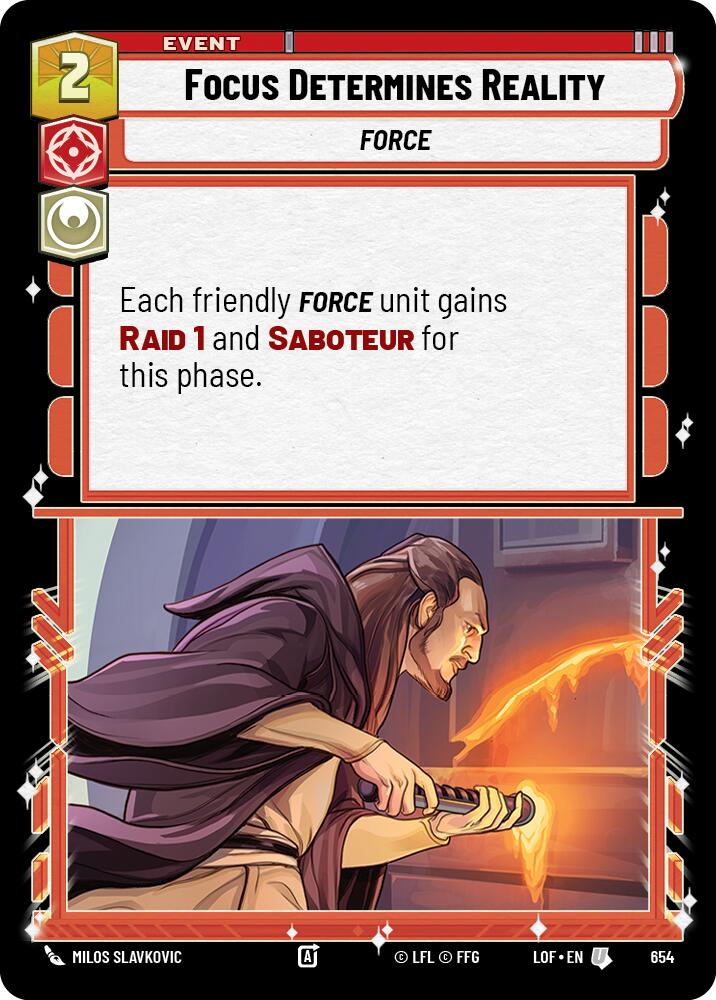 El enfoque determina la realidad (654) (Foil) (654) [Leyendas de la Fuerza]