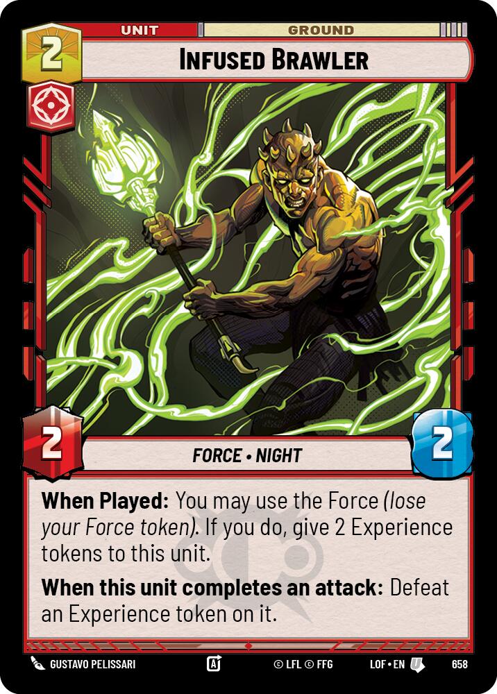 Peleador Infundido (658) (Foil) (658) [Legends of the Force]
