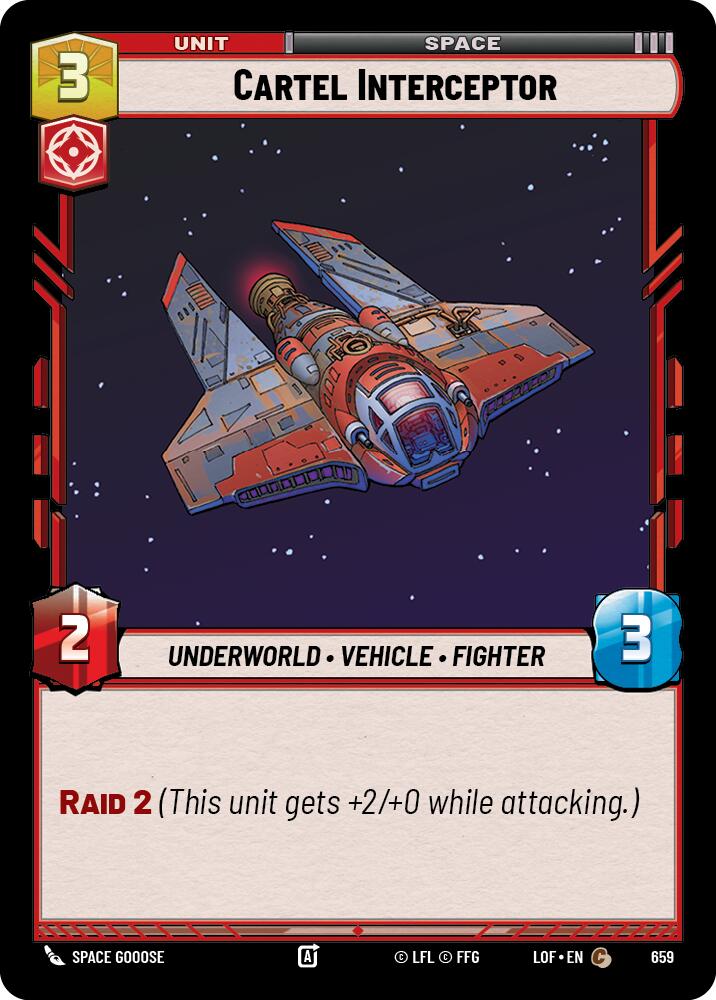 Interceptor de cartel (659) (Foil) (659) [Legends of the Force]