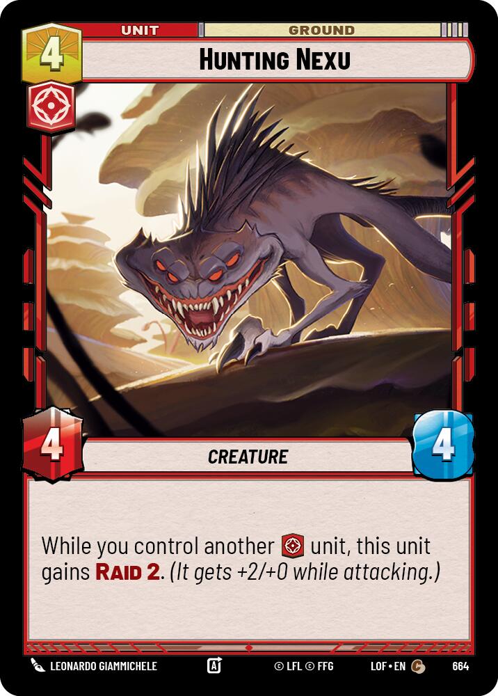Cazando a un Nexu (664) (Foil) (664) [Legends of the Force]