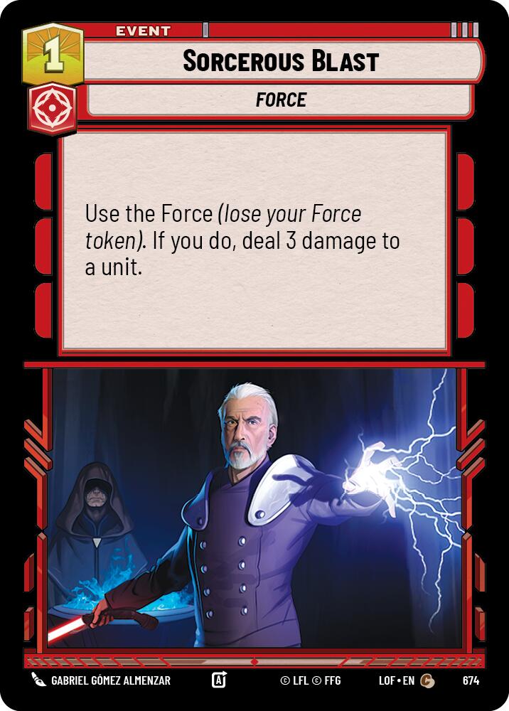 Ráfaga Hechicera (674) (Foil) (674) [Leyendas de la Fuerza]