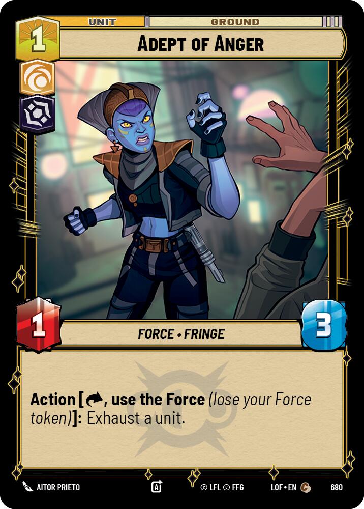 Adept of Anger (680) (Foil) (680) [Leyendas de la Fuerza]