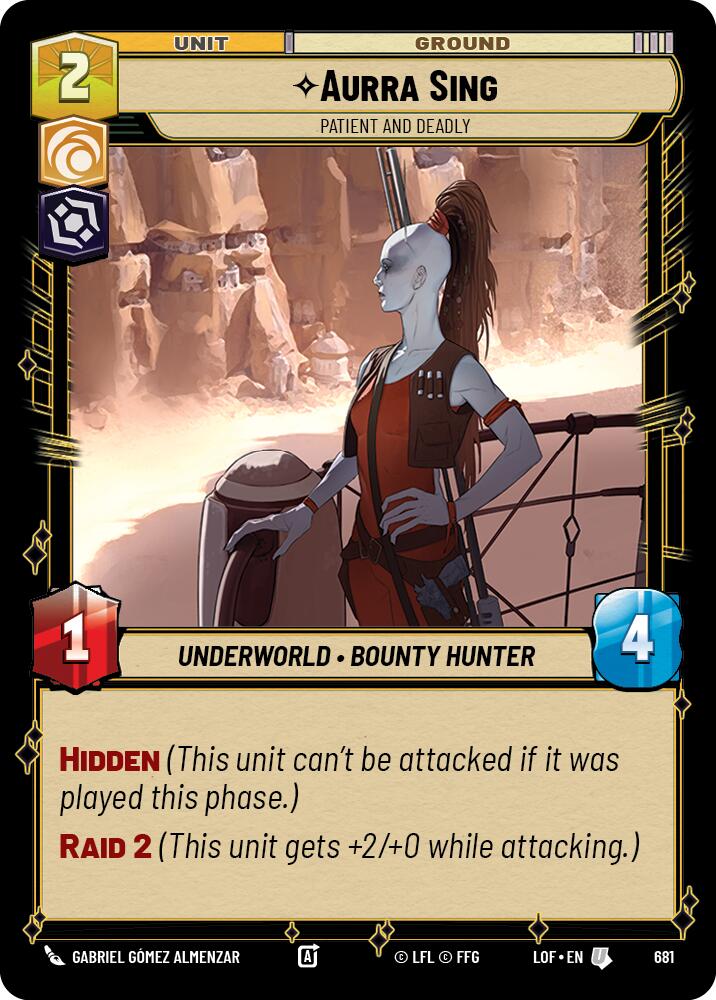 Aurra Sing - Paciente y Letal (681) (Foil) (681) [Leyendas de la Fuerza]