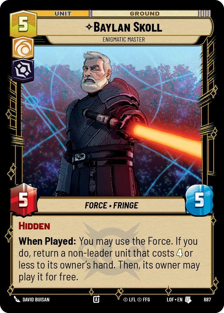 Baylan Skoll - Maestro Enigmático (687) (Foil) (687) [Legends of the Force]