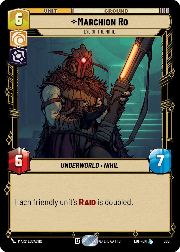 Marchion Ro - Ojo del Nihil (688) (Foil) (688) [Leyendas de la Fuerza]