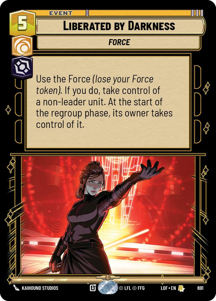 Liberado por la Oscuridad (691) (Foil) (691) [Leyendas de la Fuerza]