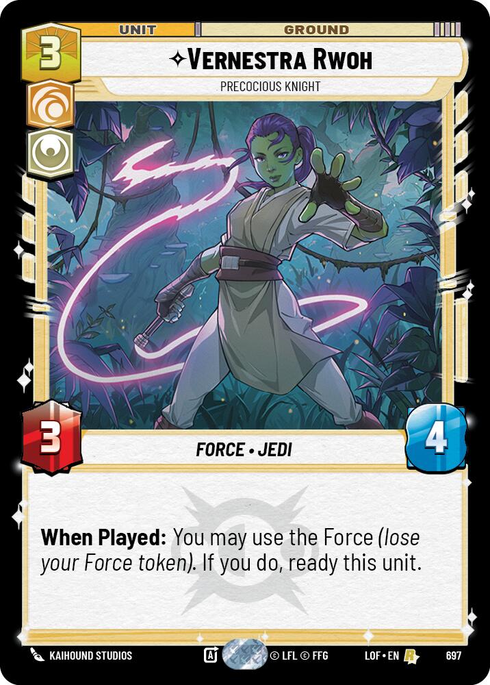 Vernestra Rwoh - Caballero Precoz (697) (Foil) (697) [Leyendas de la Fuerza]