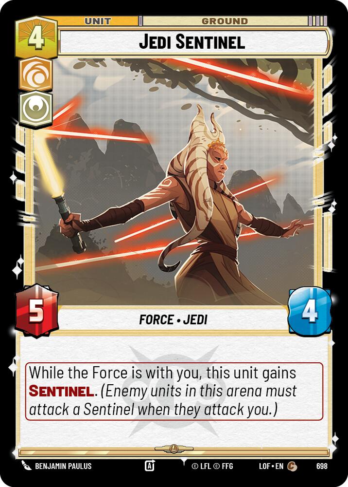 Centinela Jedi (698) (Foil) (698) [Leyendas de la Fuerza]