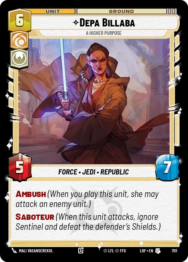 Depa Billaba - Un Propósito Mayor (701) (Foil) (701) [Leyendas de la Fuerza]